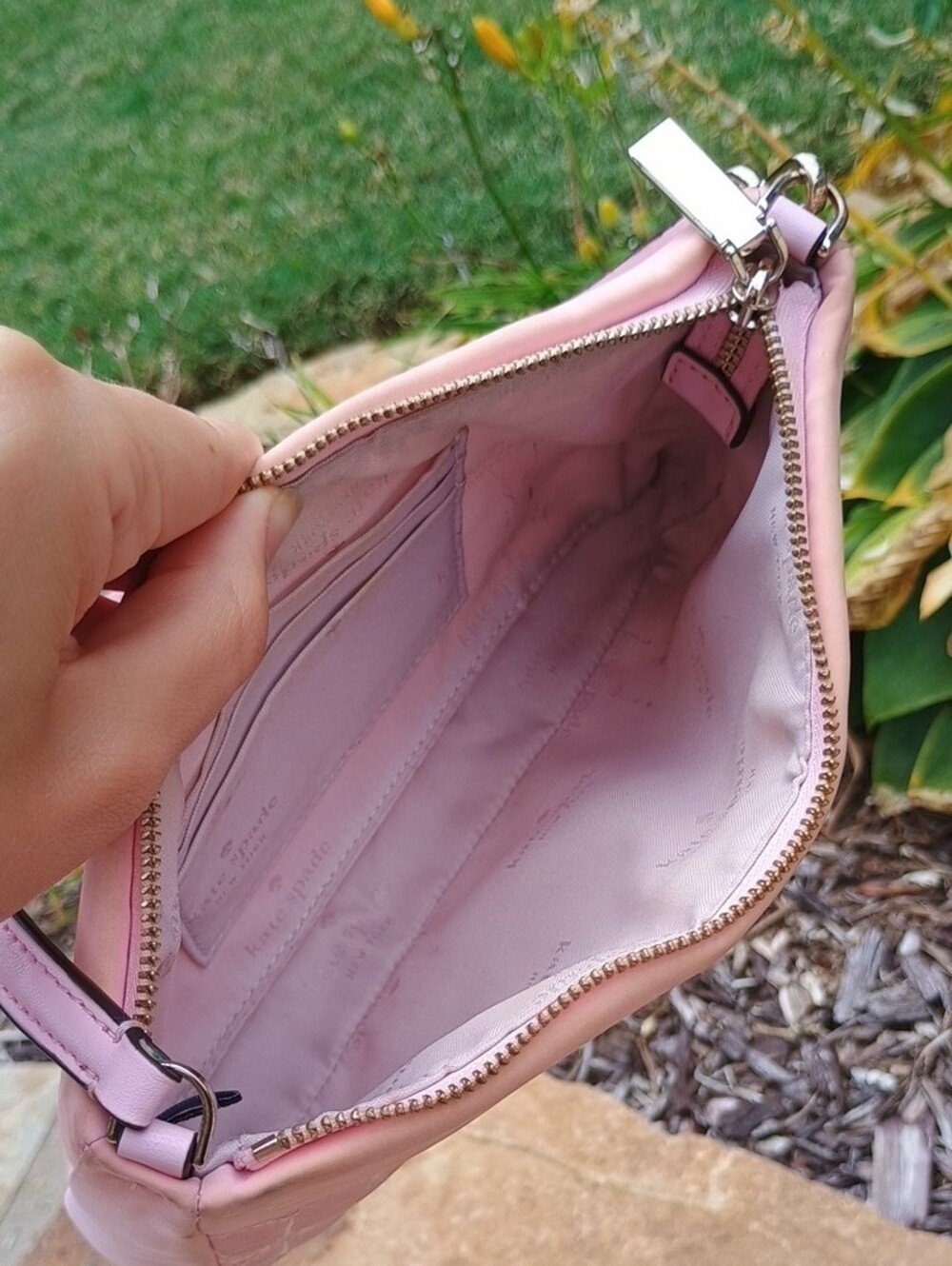 kate spade Pink Quilted Mini Shoulder Bag with Gold Hardware - Picture 4 of 10